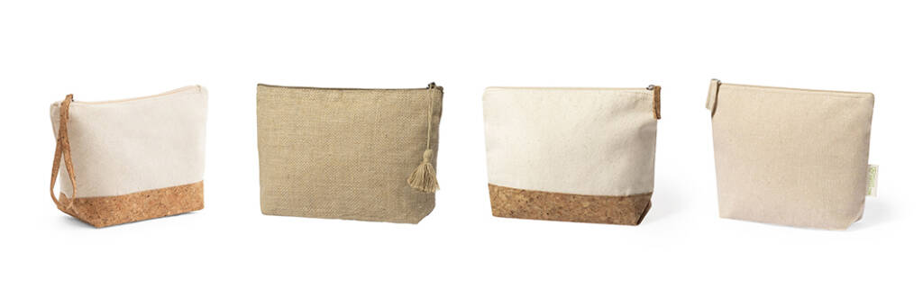 Personalized Beauty Bags in natural materials
