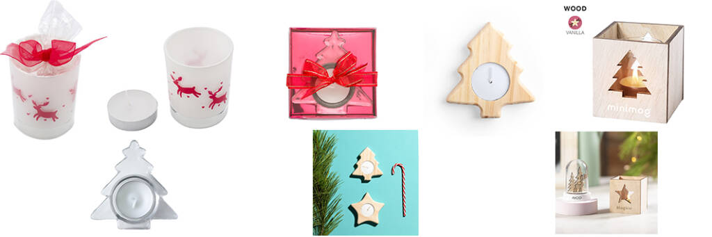 Personalized Christmas candle holder