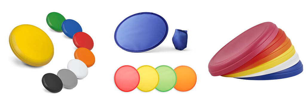Frisbees made from recycled plastic