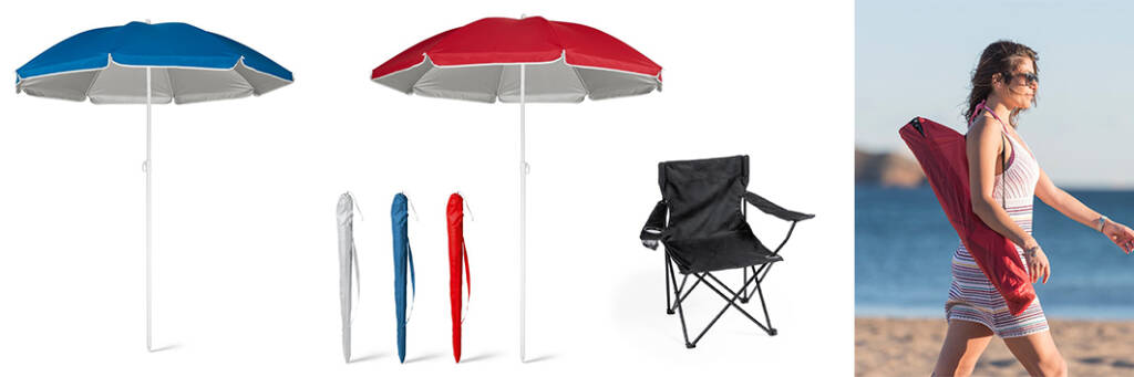 Personalized beach umbrellas